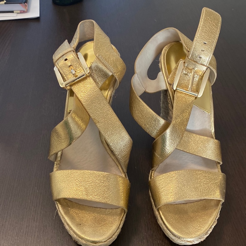 Michael Michael kors gold wedges. Fabulous. I wore them a handful of times.